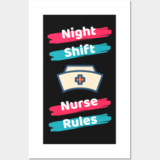 Night Shift Nurse Rules Posters and Art